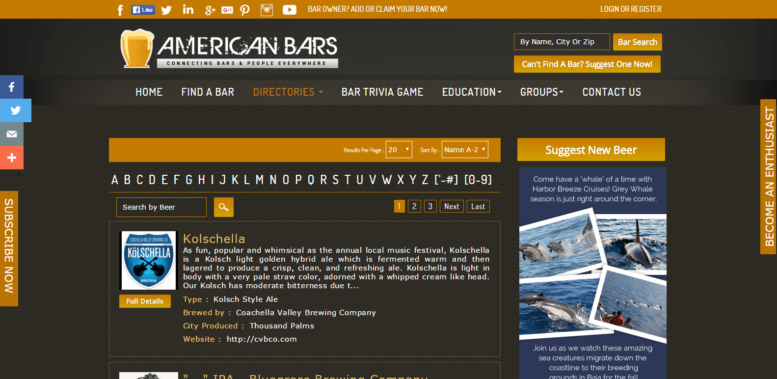 american bars content