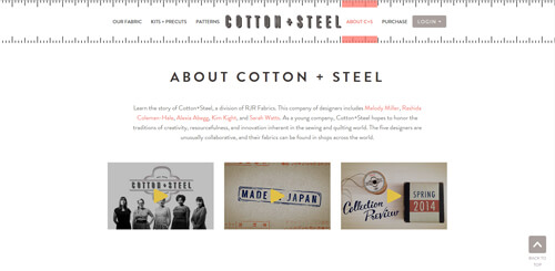 cotton & steel videos